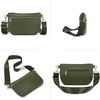 image:imageMontana West Crossbody Bag for Women with Dual Zipper Pockets Bum Bag Fanny Packs Sling Chest Purse with Wide Adjustable StrapGreen