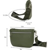image:imageMontana West Crossbody Bag for Women with Dual Zipper Pockets Bum Bag Fanny Packs Sling Chest Purse with Wide Adjustable StrapGreen