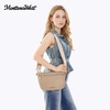 image:imageMontana West Crossbody Bag for Women with Dual Zipper Pockets Bum Bag Fanny Packs Sling Chest Purse with Wide Adjustable StrapKhaki