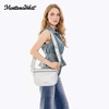 image:imageMontana West Crossbody Bag for Women with Dual Zipper Pockets Bum Bag Fanny Packs Sling Chest Purse with Wide Adjustable StrapSilver