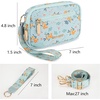image:imageMontana West Mini Crossbody Bag for Women RFID Nylon Phone Wristlet Wallet Purse with 3 Zipper Pockets and Card SlotsBlue