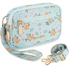 image:imageMontana West Mini Crossbody Bag for Women RFID Nylon Phone Wristlet Wallet Purse with 3 Zipper Pockets and Card SlotsBlue