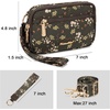 image:imageMontana West Mini Crossbody Bag for Women RFID Nylon Phone Wristlet Wallet Purse with 3 Zipper Pockets and Card SlotsDark Olive Espresso