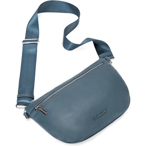 image:imageMontana West Crossbody Bag for Women with Dual Zipper Pockets Bum Bag Fanny Packs Sling Chest Purse with Wide Adjustable StrapBlue