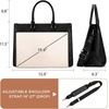 image:imageMontana West Laptop Tote Bag for Women 156 Inch Computer Bags Business Office Work Briefcase With Adjustable Shoulder StrapA Black