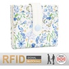 image:imageMontana West X Wrangler Small Wallets for Women Ladies Girls RFID Minimalist Card Holder Billfold Thin Cash Wallet with Zipper Coin PocketAzure Garden Breeze