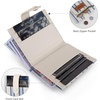 image:imageMontana West X Wrangler Small Wallets for Women Ladies Girls RFID Minimalist Card Holder Billfold Thin Cash Wallet with Zipper Coin PocketBeigeStriped