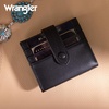image:imageMontana West X Wrangler Small Wallets for Women Ladies Girls RFID Minimalist Card Holder Billfold Thin Cash Wallet with Zipper Coin PocketBlack