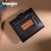 image:imageMontana West X Wrangler Small Wallets for Women Ladies Girls RFID Minimalist Card Holder Billfold Thin Cash Wallet with Zipper Coin PocketBlack