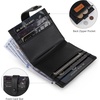 image:imageMontana West X Wrangler Small Wallets for Women Ladies Girls RFID Minimalist Card Holder Billfold Thin Cash Wallet with Zipper Coin PocketBlack