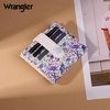 image:imageMontana West X Wrangler Small Wallets for Women Ladies Girls RFID Minimalist Card Holder Billfold Thin Cash Wallet with Zipper Coin PocketLavender Blossom Glow
