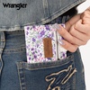 image:imageMontana West X Wrangler Small Wallets for Women Ladies Girls RFID Minimalist Card Holder Billfold Thin Cash Wallet with Zipper Coin PocketLavender Blossom Glow