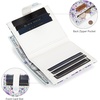 image:imageMontana West X Wrangler Small Wallets for Women Ladies Girls RFID Minimalist Card Holder Billfold Thin Cash Wallet with Zipper Coin PocketLavender Blossom Glow