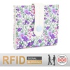 image:imageMontana West X Wrangler Small Wallets for Women Ladies Girls RFID Minimalist Card Holder Billfold Thin Cash Wallet with Zipper Coin PocketLavender Blossom Glow