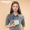 image:imageMontana West X Wrangler Small Wallets for Women Ladies Girls RFID Minimalist Card Holder Billfold Thin Cash Wallet with Zipper Coin PocketShadow of Mint Flowers