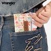 image:imageMontana West X Wrangler Small Wallets for Women Ladies Girls RFID Minimalist Card Holder Billfold Thin Cash Wallet with Zipper Coin PocketSunset Floral Patch