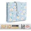 image:imageMontana West X Wrangler Small Wallets for Women Ladies Girls RFID Minimalist Card Holder Billfold Thin Cash Wallet with Zipper Coin PocketWhisper of Daisies