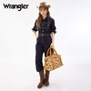 image:imageWrangler Duffel Bag for Women Large Travel Weekender Bag Designer Tapestry Carry On Bags KhakiCanvas CottonDaisy