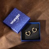 image:imageWrangler Women Gold Cow Print Heart Huggie Hoop Earrings Trendy Jewelry  Western Heart Drop DangleCowgirl Statement JewelryTrendy Ranch Girl StyleCountry Music ConcertARWGEHCW1135GCF