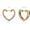 image:imageWrangler Women Gold Cow Print Heart Huggie Hoop Earrings Trendy Jewelry  Western Heart Drop DangleCowgirl Statement JewelryTrendy Ranch Girl StyleCountry Music ConcertARWGEHCW1135GCF