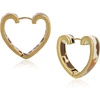 image:imageWrangler Women Gold Cow Print Heart Huggie Hoop Earrings Trendy Jewelry  Western Heart Drop DangleCowgirl Statement JewelryTrendy Ranch Girl StyleCountry Music ConcertARWGEHCW1135GCF