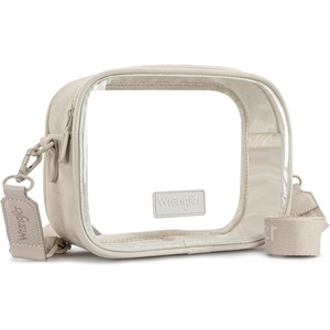 image:imageWrangler Clear Bag for Stadium Events Crossbody Purse for Concerts Sports  Stadium Approved Clear Bag for SportsConcertsSee Through Bag04mm Thickened PVCWaterproofLightweightBeige
