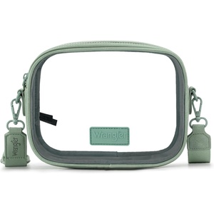 image:imageWrangler Clear Bag for Stadium Events Crossbody Purse for Concerts Sports  Stadium Approved Clear Bag for SportsConcertsSee Through Bag04mm Thickened PVCWaterproofLightweightGreen