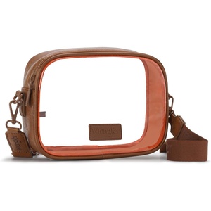 image:imageWrangler Clear Bag for Stadium Events Crossbody Purse for Concerts Sports  Stadium Approved Clear Bag for SportsConcertsSee Through Bag04mm Thickened PVCWaterproofLightweightBrown