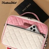 image:imageMontana West Bible Covers for Women Men with Leather Bookmark Carrying Book Case Church Bag Outdoor ProtectiveQuilted Beige Pink