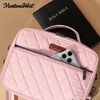 image:imageMontana West Bible Covers for Women Men with Leather Bookmark Carrying Book Case Church Bag Outdoor ProtectiveQuilted Pink