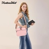 image:imageMontana West Bible Covers for Women Men with Leather Bookmark Carrying Book Case Church Bag Outdoor ProtectiveQuilted Pink