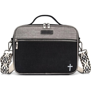 image:imageMontana West Bible Covers for Women Men with Leather Bookmark Carrying Book Case Church Bag Outdoor ProtectiveGreyblack