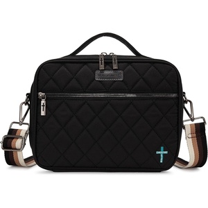 image:imageMontana West Bible Covers for Women Men with Leather Bookmark Carrying Book Case Church Bag Outdoor ProtectiveQuilted Black