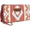 image:imageMontana West Wrangler Clutch Purses for Women Western Wristlet Wallet Boho Aztec Card Holder Zipper Handbags for Ladies ARWG313181TNBurgundy