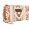 image:imageMontana West Wrangler Clutch Purses for Women Western Wristlet Wallet Boho Aztec Card Holder Zipper Handbags for Ladies ARWG313181TNTan