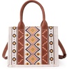 image:imageWrangler Purse Western Aztec Tote Bag Women Top Handle Handbags with Detachable Strap  WesternA Angel White  M