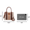 image:imageWrangler Purse Western Aztec Tote Bag Women Top Handle Handbags with Detachable Strap  WesternA Angel White  M
