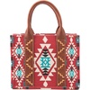 image:imageWrangler Purse Western Aztec Tote Bag Women Top Handle Handbags with Detachable Strap  WesternAngel Diamond Burgundyguitar Strap M