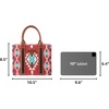 image:imageWrangler Purse Western Aztec Tote Bag Women Top Handle Handbags with Detachable Strap  WesternAngel Diamond Burgundyguitar Strap M