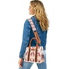 image:imageWrangler Purse Western Aztec Tote Bag Women Top Handle Handbags with Detachable Strap  WesternAngel Diamond Camelguitar Strap M