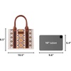 image:imageWrangler Purse Western Aztec Tote Bag Women Top Handle Handbags with Detachable Strap  WesternAngel Diamond Dark Turquoiseguitar Strap M