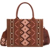 image:imageWrangler Purse Western Aztec Tote Bag Women Top Handle Handbags with Detachable Strap  WesternAngel Diamond Darkbrownguitar Strap M