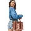 image:imageWrangler Purse Western Aztec Tote Bag Women Top Handle Handbags with Detachable Strap  WesternAngel Diamond Darkbrownguitar Strap M