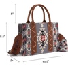 image:imageWrangler Purse Western Aztec Tote Bag Women Top Handle Handbags with Detachable Strap  WesternAngel Diamond Lavenderguitar Strap M