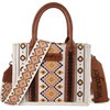 image:imageWrangler Purse Western Aztec Tote Bag Women Top Handle Handbags with Detachable Strap  WesternAngel Diamond Tanguitar Strap M