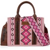 image:imageWrangler Purse Western Aztec Tote Bag Women Top Handle Handbags with Detachable Strap  WesternAngel Diamond Taupeguitar Strap M