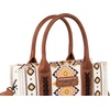 image:imageWrangler Purse Western Aztec Tote Bag Women Top Handle Handbags with Detachable Strap  WesternBa Angel White  Wide Strap M