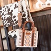 image:imageWrangler Purse Western Aztec Tote Bag Women Top Handle Handbags with Detachable Strap  WesternBa Angel White  Wide Strap M