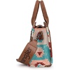 image:imageWrangler Purse Western Aztec Tote Bag Women Top Handle Handbags with Detachable Strap  WesternCa Guitar Strapbrown