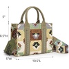 image:imageWrangler Purse Western Aztec Tote Bag Women Top Handle Handbags with Detachable Strap  WesternCa Guitar Strapgreen